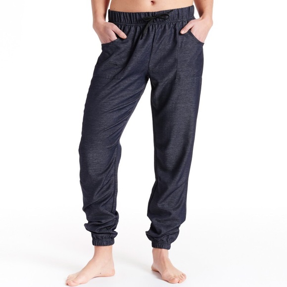 oiselle Pants - Oiselle Denim Track Pants
